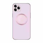 For iPhone 12 Pro Electroplating AG Frosted Magsafe Phone Case(Pink)