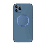 For iPhone 12 Pro Max Electroplating AG Frosted Magsafe Phone Case(Sea Blue)