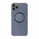 For iPhone 12 Pro Max Electroplating AG Frosted Magsafe Phone Case(Grey)