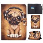 For iPad 10th Gen 10.9 2022 Electric Pressed Colored Drawing Smart Leather Tablet Case(Dog)