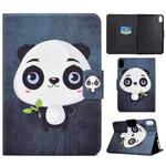 For iPad 10th Gen 10.9 2022 Electric Pressed Colored Drawing Smart Leather Tablet Case(Panda)