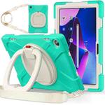 For Lenovo Tab M10 10.1 3rd Gen Silicone + PC Protective Tablet Case(Mint Green)