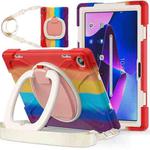 For Lenovo Tab M10 10.1 3rd Gen Silicone + PC Protective Tablet Case(Colorful Red)