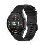 For Xiaomi Watch Color 22mm Small Plaid Texture Silicone Wrist Strap Watchband(Black)