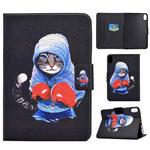 For iPad 10th Gen 10.9 2022 Electric Pressed Colored Drawing Smart Leather Tablet Case(Boxing Cat)