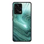 For Xiaomi Redmi Note 12 Pro 5G China Marble Pattern Glass Phone Case(Water Waves)