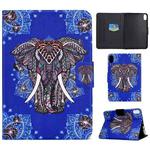 For iPad 10th Gen 10.9 2022 Electric Pressed Colored Drawing Smart Leather Tablet Case(National Elephant)