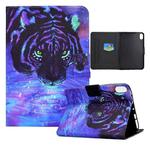 For iPad 10th Gen 10.9 2022 Electric Pressed Colored Drawing Smart Leather Tablet Case(Star Lion)