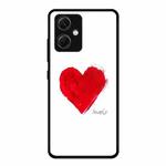 For Xiaomi Redmi Note 12 China Colorful Painted Glass Phone Case(Love)