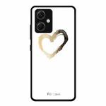 For Xiaomi Redmi Note 12 China Colorful Painted Glass Phone Case(Golden Love)