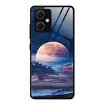 For Xiaomi Redmi Note 12 China Colorful Painted Glass Phone Case(Moon Hill)