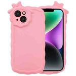For iPhone 11 Bowknot Liquid Silicone Phone Case(Pink)