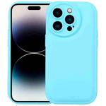 For iPhone 12 Pro Max Liquid Airbag Decompression Phone Case(Mint Blue)