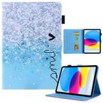For iPad 10th Gen 10.9 2022 Colored Drawing Leather Smart Tablet Case(Beautiful Bubbles)
