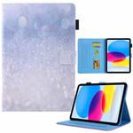 For iPad 10th Gen 10.9 2022 Colored Drawing Leather Smart Tablet Case(Glittering Sand)