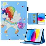 For iPad 10th Gen 10.9 2022 Colored Drawing Leather Smart Tablet Case(Star Unicorn)