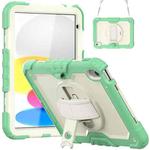 For iPad 10th Gen 10.9 2022 Silicone + PC Full Body Protection Tablet Case(Light Green)