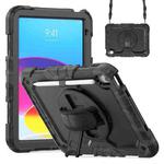 For iPad 2025 / 2022 Silicone + PC Full Body Protection Tablet Case(Black Camouflage)