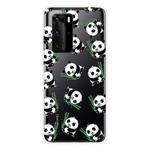 For Huawei P40 Shockproof Painted Transparent TPU Protective Case(Panda)