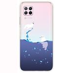 For Huawei P40 Lite Shockproof Painted Transparent TPU Protective Case(Seal)