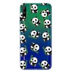 For Huawei Enjoy 10 Shockproof Painted Transparent TPU Protective Case(Panda)