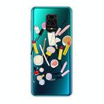 For Xiaomi Redmi Note 9S Shockproof Painted Transparent TPU Protective Case(Cosmetic)
