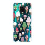 For Xiaomi Redmi Note 9S Shockproof Painted Transparent TPU Protective Case(Ice Cream)