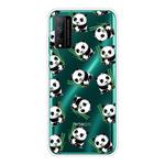 For Huawei Honor Play 4T Pro Shockproof Painted Transparent TPU Protective Case(Panda)