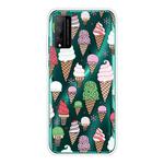 For Huawei Honor Play 4T Pro Shockproof Painted Transparent TPU Protective Case(Ice Cream)