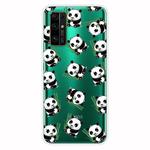 For Huawei Honor 30 Pro Shockproof Painted Transparent TPU Protective Case(Panda)