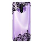 For Xiaomi Redmi K30 Shockproof Painted Transparent TPU Protective Case(Lace Flower)