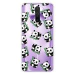 For Xiaomi Redmi K30 Shockproof Painted Transparent TPU Protective Case(Panda)