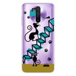 For Xiaomi Redmi K30 Shockproof Painted Transparent TPU Protective Case(Cat)