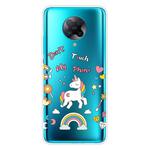 For Xiaomi Redmi K30 Pro Shockproof Painted Transparent TPU Protective Case(Unicorn)