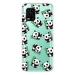 For Xiaomi Mi 10 Lite 5G Shockproof Painted Transparent TPU Protective Case(Panda)