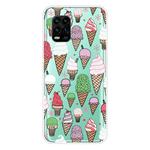 For Xiaomi Mi 10 Lite 5G Shockproof Painted Transparent TPU Protective Case(Ice Cream)