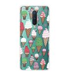 For OnePlus 8 Shockproof Painted Transparent TPU Protective Case(Ice Cream)