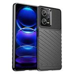 For Xiaomi Redmi Note 12 Pro 5G China Thunderbolt Shockproof TPU Protective Soft Phone Case(Black)