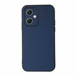 For Xiaomi Redmi Note 12 China Carbon Fiber Texture Shockproof Protective Phone Case(Blue)