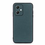 For Xiaomi Redmi Note 12 China Sheep Texture Genuine Leather Shockproof Phone Case(Green)