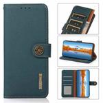 For Xiaomi Redmi Note 12 China KHAZNEH Custer Genuine Leather RFID Phone Case(Green)