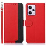 For Xiaomi Redmi Note 12 Pro+ China KHAZNEH Litchi Texture Leather RFID Phone Case(Red)