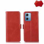 For Xiaomi Redmi Note 12 China Crazy Horse Top Layer Cowhide Leather Phone Case(Red)