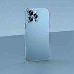 For iPhone 14 Plus Skin Feel Frosted Metal Phone Case(Blue)