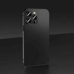 For iPhone 14 Pro Max Skin Feel Frosted Metal Phone Case(Black)