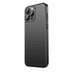 For iPhone 14 Extremely Dazzling Frosted Electroplating Phone Case(Black)