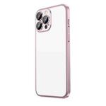 For iPhone 13 Extremely Dazzling Frosted Electroplating Phone Case(Pink)