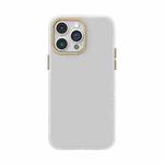 For iPhone 14 Plus 4D Invisible Frosted PC Phone Case(White)