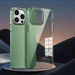 For iPhone 12 Extreme Series Big Hole HD PC Phone Case(Transparent Green)