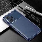 For Xiaomi Redmi Note 12 Pro China / Global / Poco X5 Pro Carbon Fiber Texture Shockproof TPU Phone Case(Blue)